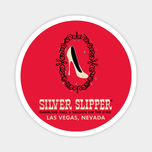 Retro Vintage Silver Slipper Gambling Hall & Saloon Las Vegas Magnet